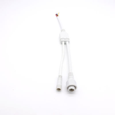 Dış LED Işık PVC Su geçirmez Y Bağlantısı IP68 2 Çekirdek Kablo Bağlantısı