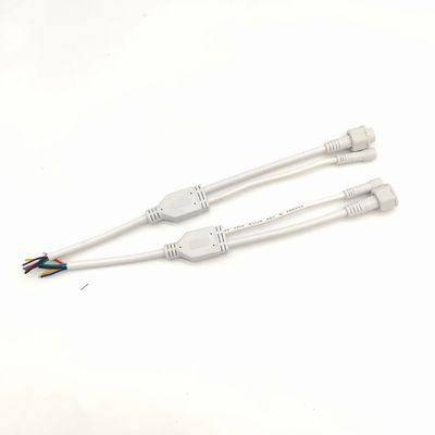 Dış LED Işık PVC Su geçirmez Y Şekli Bağlantısı IP67 Kablo Bağlantısı